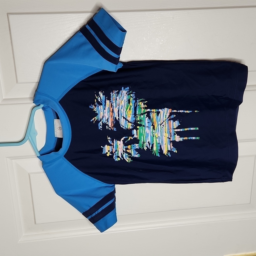 HANNA Andersson Palm Tree Swim Rash Guard Size 100/4
